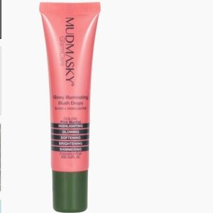 Mudmasky Glowy Illuminating Blush Drops In Pink Martini NEW